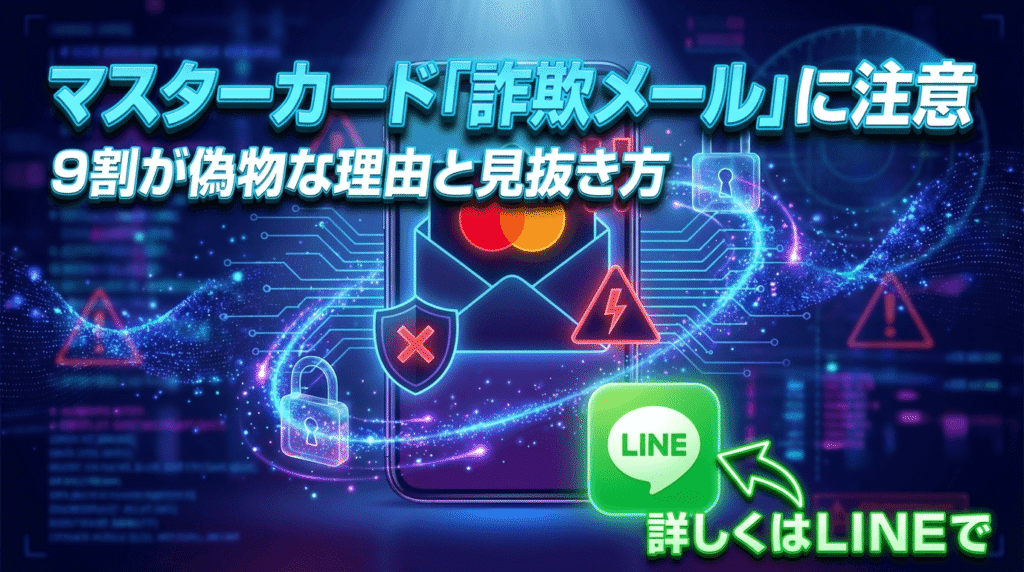 マスターカード「詐欺メール」に注意｜9割が偽物な理由と見抜き方の記事画像
