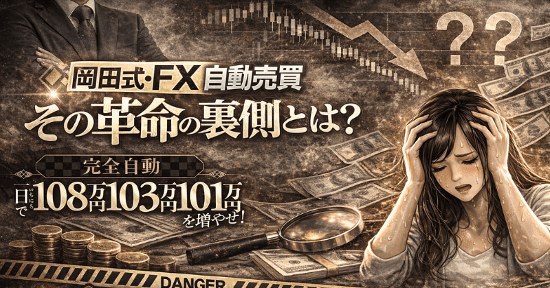岡田式FX自動売買革命は稼げる？副業検証アナリストが調査、初心者にはお勧めできない説明画像