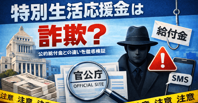 特別生活応援金は詐欺？給付金の実態と危険性を調べてみた。