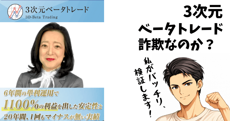 3次元ベータトレードは稼げる？詐欺？