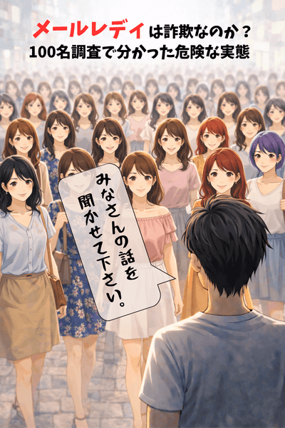 メールレディは詐欺？100人に調査して検証のアイキャッチ画像