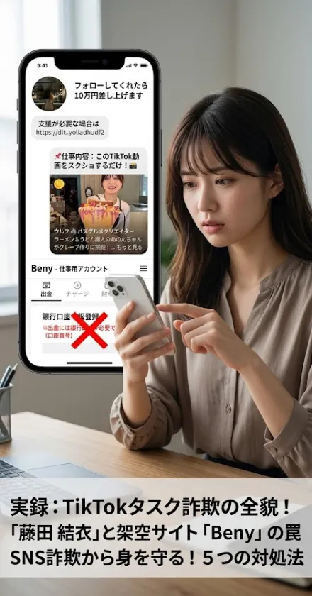 「TikTokの動画を見てスクショを送るだけで1日3万円。しかも即日払い」——こんなDMがInstagramに突然届いたら、あなたはどうしますか？