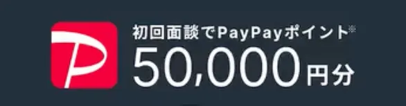 「5万円特典」をPRするCMの切り抜き画像